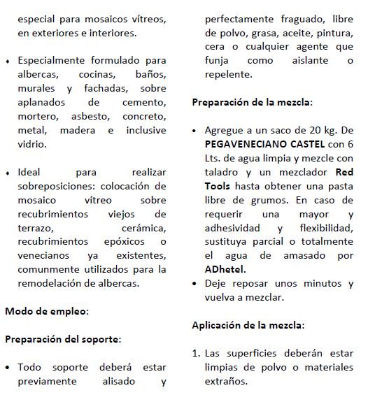 Pegamento PEGA VENECIANO - Imagen 3