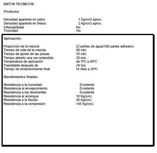 Pegamento PEGAZULEJO PLUS GRIS - Imagen 3